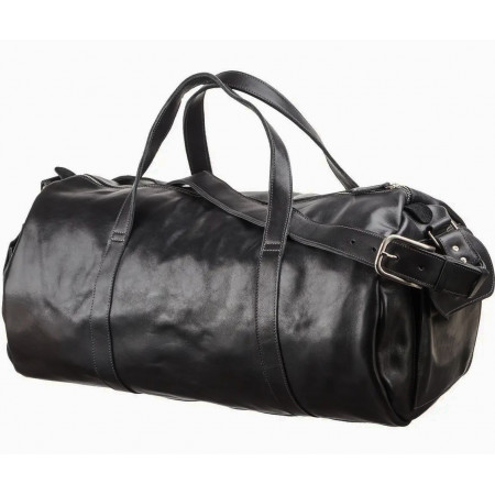 Дорожная сумка из кожи Grande Pelle черная (GP0048black)